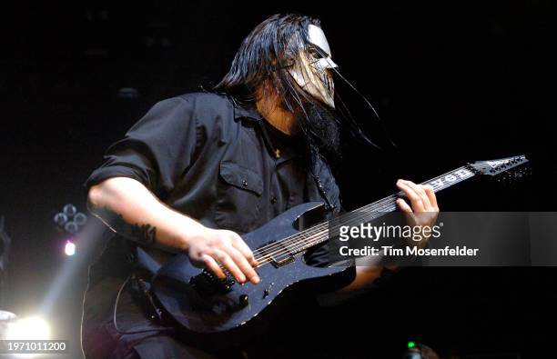 Mick Thomson of Slipknot performs at Arco Arena on March 11, 2009 in Sacramento, California.