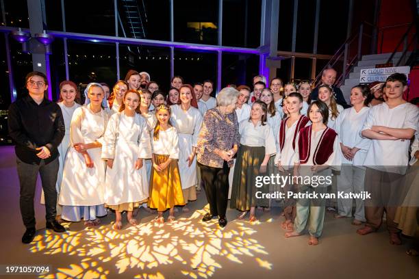 Princess Beatrix of The Netherlands attends the Interreligious Symposium In Freedom Connected in Tivoli vredenburg on January 29, 2024 in Utrecht,...