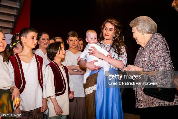 Princess Beatrix of The Netherlands attends the Interreligious Symposium In Freedom Connected in Tivoli vredenburg on January 29, 2024 in Utrecht,...