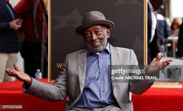 Actor and writer Garrett Morris is honored with a star on the Hollywood Walk of Fame in Hollywood, California on February 1, 2024.