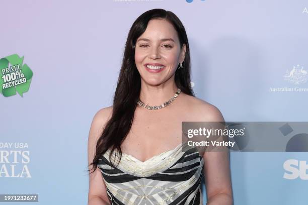 Abbie Cornish at the 21st Annual G'Day USA Arts Gala held at Skirball Cultural Center on February 1, 2024 in Los Angeles, California.