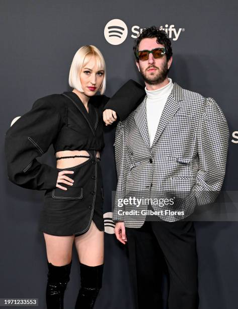 Kito and Chrome Sparks at the Spotify Best New Artist Party held at Paramount Studios on February 1, 2024 in Los Angeles, California.