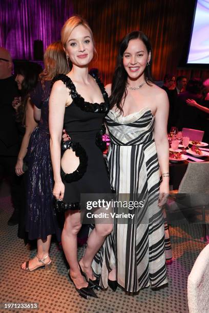 Bella Heathcote and Abbie Cornish at the 21st Annual G'Day USA Arts Gala held at Skirball Cultural Center on February 1, 2024 in Los Angeles,...