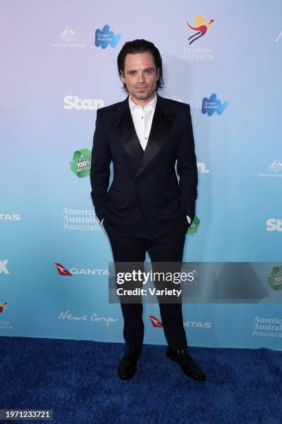 Sebastian Stan at the 21st Annual G'Day USA Arts Gala held at Skirball Cultural Center on February 1, 2024 in Los Angeles, California.