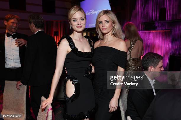 Bella Heathcote and Samara Weaving at the 21st Annual G'Day USA Arts Gala held at Skirball Cultural Center on February 1, 2024 in Los Angeles,...