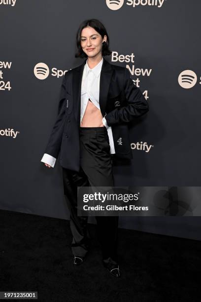 Gracie Abrams at the Spotify Best New Artist Party held at Paramount Studios on February 1, 2024 in Los Angeles, California.