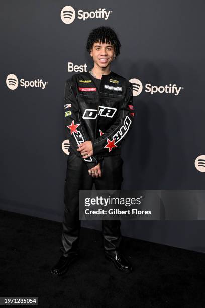 Iann Dior at the Spotify Best New Artist Party held at Paramount Studios on February 1, 2024 in Los Angeles, California.