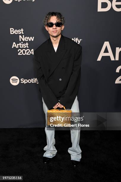 Tainy at the Spotify Best New Artist Party held at Paramount Studios on February 1, 2024 in Los Angeles, California.