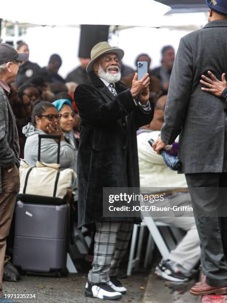 Michael Colyar is seen attending the Hollywood Walk of Fame Star Ceremony honoring actor Garrett Morris on February 01, 2024 in Los Angeles,...