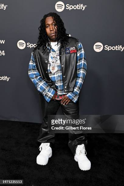 Don Toliver at the Spotify Best New Artist Party held at Paramount Studios on February 1, 2024 in Los Angeles, California.