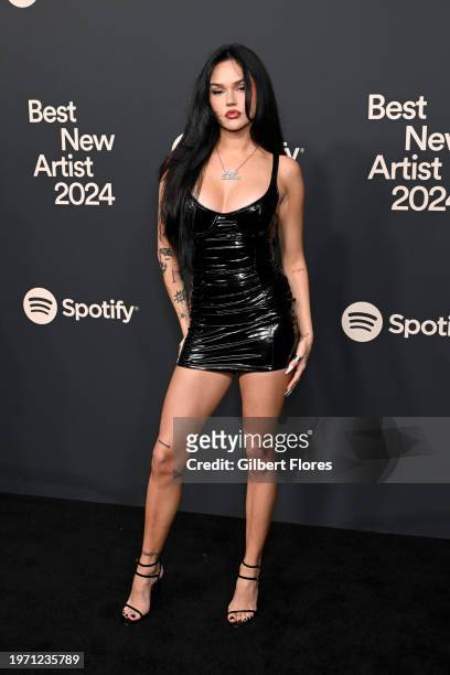 Maggie Lindemann at the Spotify Best New Artist Party held at Paramount Studios on February 1, 2024 in Los Angeles, California.