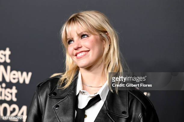Renee Rapp at the Spotify Best New Artist Party held at Paramount Studios on February 1, 2024 in Los Angeles, California.