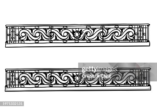 Bronze Railing Sketch Bronze Railing Sketch