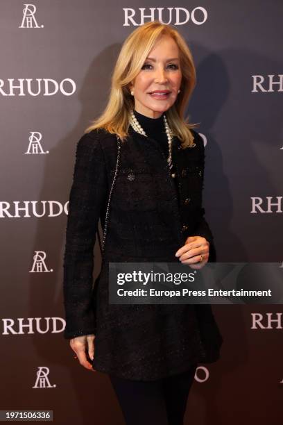 Carmen Lomana attends the opening of the exclusive restaurant Rhudo, on January 29 in Madrid, Spain. Rhudo fuses gastronomy, culture and fun thanks...