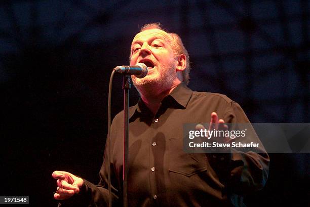 Joe Cocker performs May 3, 2003 during the Music Midtown concert in Atlanta, Georgia. The Music Midtown event features over 120 international,...