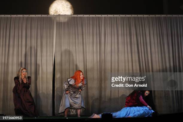 Michael Smallwood plays the role of Tamino during the final dress rehearsal of "The Magic Flute" at Sydney Opera House on January 30, 2024 in Sydney,...