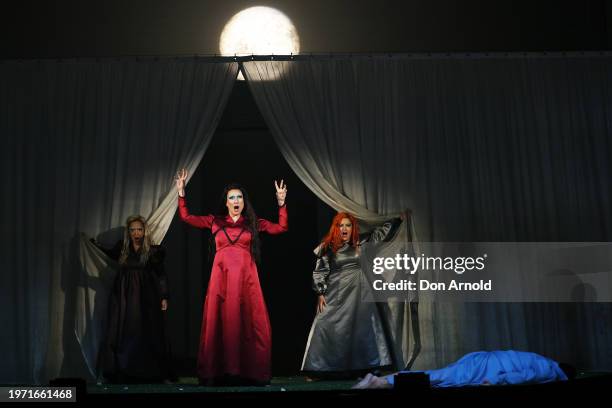 Michael Smallwood plays the role of Tamino during the final dress rehearsal of "The Magic Flute" at Sydney Opera House on January 30, 2024 in Sydney,...