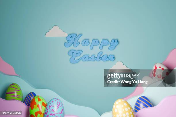 happy easter background - easter background stock pictures, royalty-free photos & images