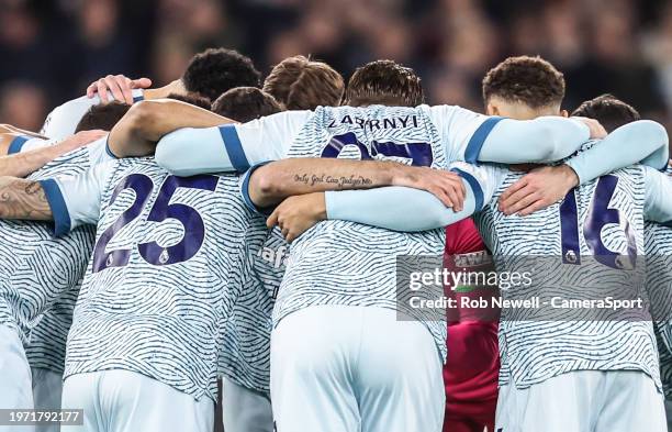 Bournemouth's Marcos Senesi's tattoo showing 'Only God can judge me' during the Premier League match between West Ham United and AFC Bournemouth at...