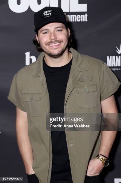 Singer Songwriter Josh Ross arrives at The Core Entertainment 2024 Kick-Off Party on January 29, 2024 in West Hollywood, California.