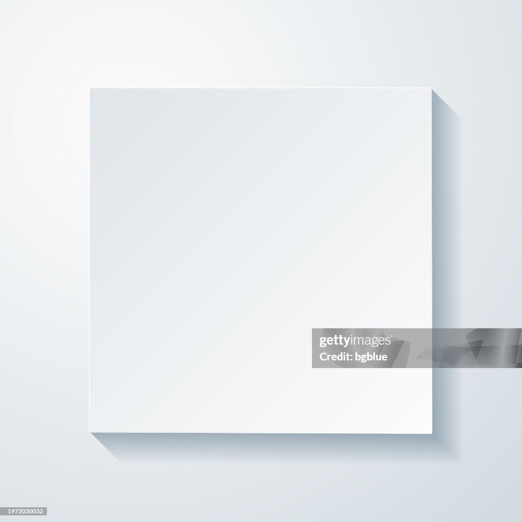Palo Alto County, Iowa. Map with paper cut effect on blank background