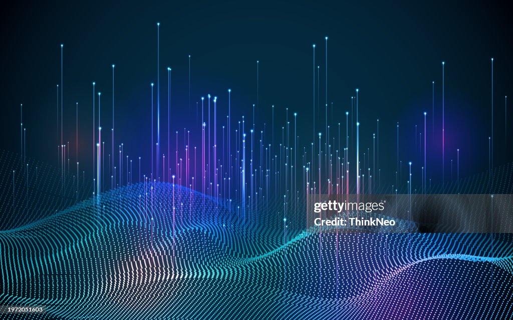 Abstract technology background with light effect