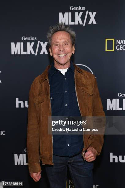 Brian Grazer attends National Geographic's "Genius: MLK/X" Beverly Hills premiere at Samuel Goldwyn Theater on January 29, 2024 in Beverly Hills,...