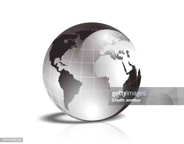 gray globe - glass map india stock illustrations