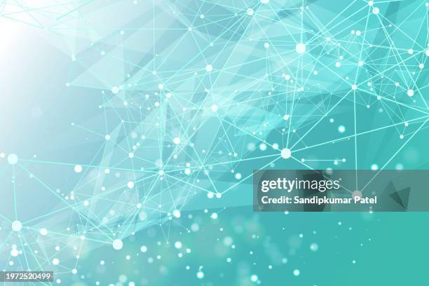 abstrakter plexushintergrund mit verbindenden punkten und linien. - vernetzung stock-grafiken, -clipart, -cartoons und -symbole