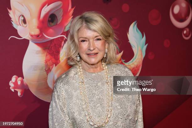 Martha Stewart attends Prelude to Lunar New Year/CCTV X Andy Yu 2024 FW Runway Show at Cipriani 25 Broadway on January 26, 2024 in New York City.