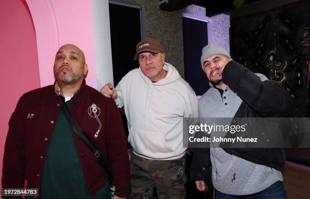 Segarra, Cheeky Star, and Mazzi attend the "Everybody Can't Go" Album Release Party on January 29, 2024 in New York City.