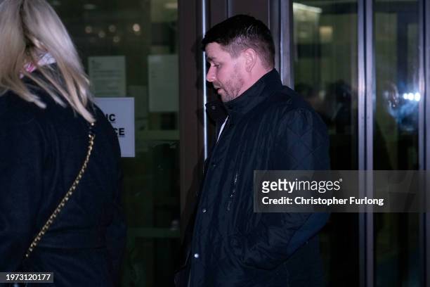 Peter Spooner, father of murdered teenager Brianna Ghey leaves Manchester Crown Court on February 2, 2024 in Manchester, United Kingdom. Brianna...