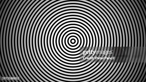 Hypnosis Pattern Rings Hypnotic Rings Vector Stock Illustration Hypnosis High-Res Vector ...