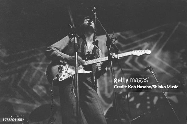 Derek and the Dominos' first stage performance at the London Lyceum Ballroom, 14th June 1970. Eric Clapton.