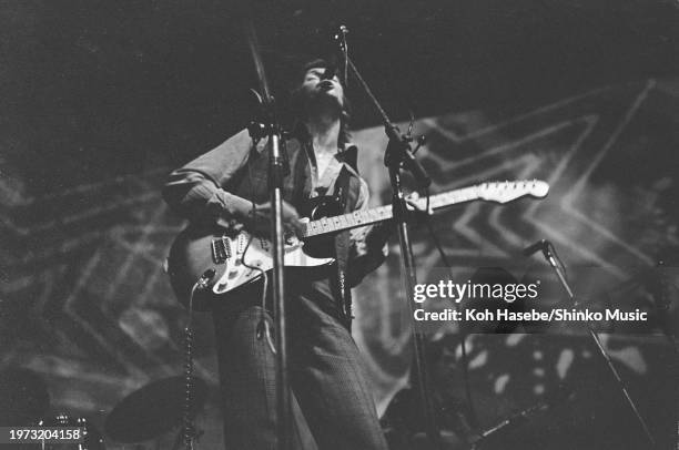 Derek and the Dominos' first stage performance at the London Lyceum Ballroom, 14th June 1970. Eric Clapton.