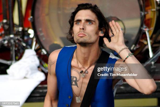 Tyson Ritter of The All American Rejects performs during KIIS FM's 12th Annual Wango Tango 2009 at Verizon Wireless Amphitheater on May 9, 2009 in...