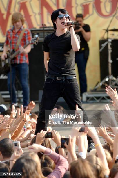 Mitchel Musso performs during KIIS FM's 12th Annual Wango Tango 2009 at Verizon Wireless Amphitheater on May 9, 2009 in Irvine, California.