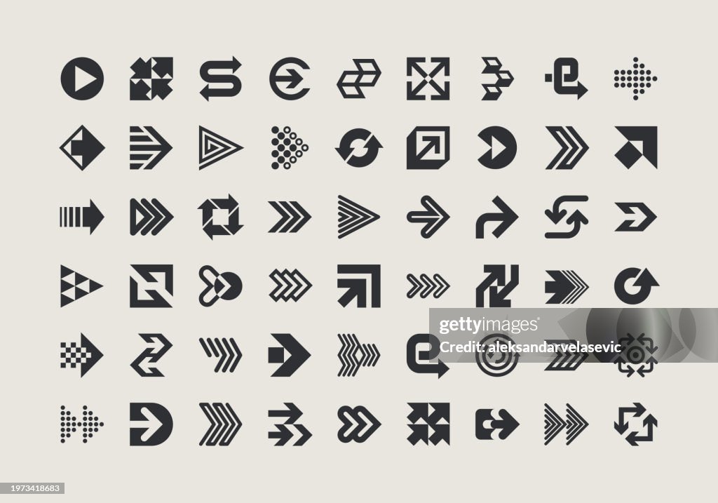 Arrow Icons Design Elements Collection