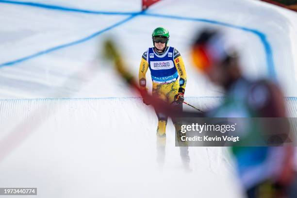 Florian Wilmsmann of Germany in action during the FIS Freestyle World Cup Men's and Women's Ski Cross Finals on February 2, 2024 in Alleghe, Italy.