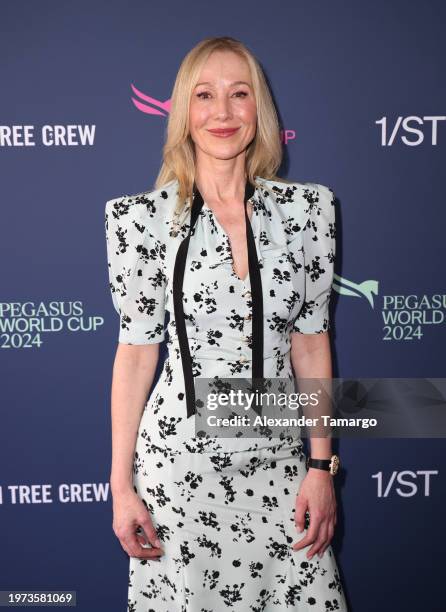 Belinda Stronach attends the 2024 Pegasus World Cup Presented By Baccarat at Gulfstream Park on January 27, 2024 in Hallandale, Florida.