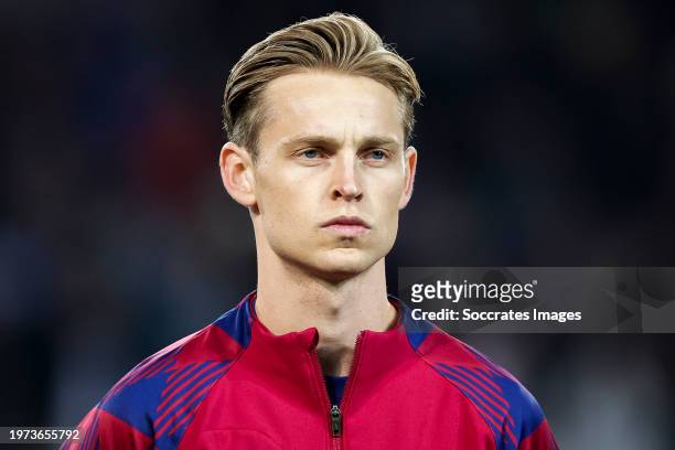 Frenkie de Jong of FC Barcelona during the UEFA Champions League match between FC Barcelona v FC Porto at the Lluis Companys Olympic Stadium on...