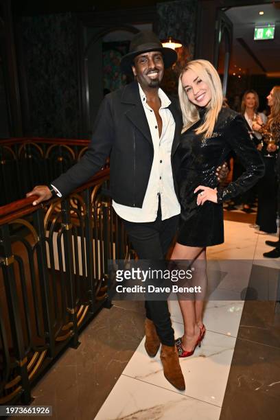 Mason Smillie and Noelle Reno attend the launch of The Other House South Kensington's "House Blend" with a House Party hosted by DJ Fat Tony on...