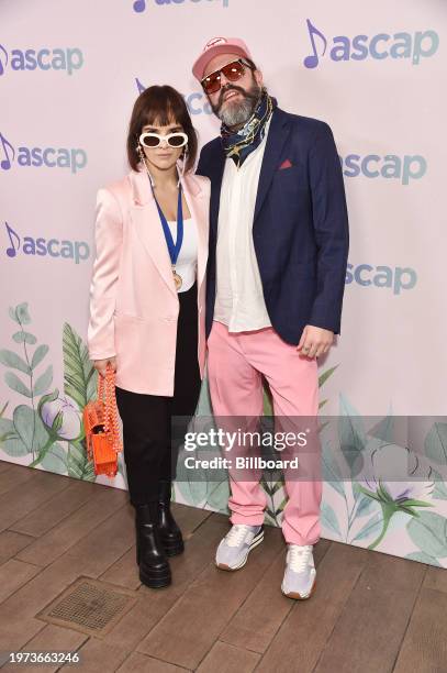 Paula Arenas and Beto Perez at the ASCAP Grammy Brunch in the Garden held at the Four Seasons Hotel Los Angeles At Beverly Hills on February 2, 2024...