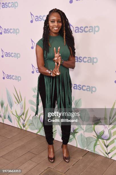 Brittney Boston at the ASCAP Grammy Brunch in the Garden held at the Four Seasons Hotel Los Angeles At Beverly Hills on February 2, 2024 in Los...