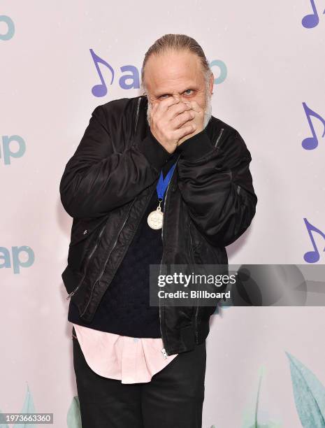 Shawn Crahan at the ASCAP Grammy Brunch in the Garden held at the Four Seasons Hotel Los Angeles At Beverly Hills on February 2, 2024 in Los Angeles,...