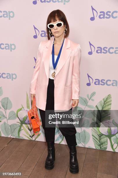 Paula Arenas at the ASCAP Grammy Brunch in the Garden held at the Four Seasons Hotel Los Angeles At Beverly Hills on February 2, 2024 in Los Angeles,...