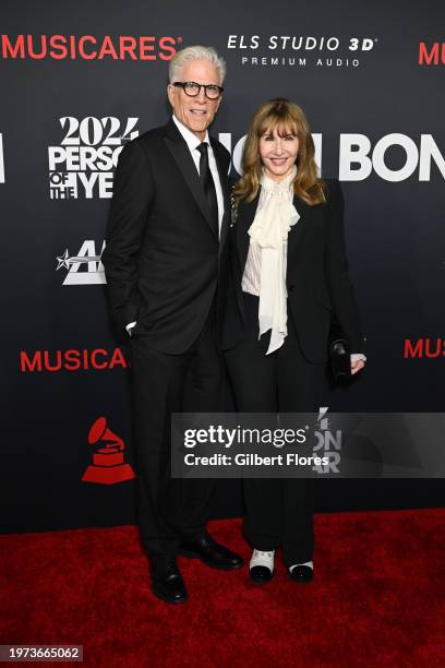 Ted Danson and Mary Steenburgen at the 2024 MusiCares Person of the Year Gala honoring Jon Bon Jovi held at The Los Angeles Convention Center on...