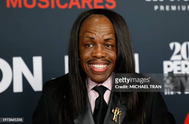 Musician Verdine White bassist for the band Earth, Wind & Fire attends the 2024 MusiCares Person of the Year gala at the LA Convention Center in Los...