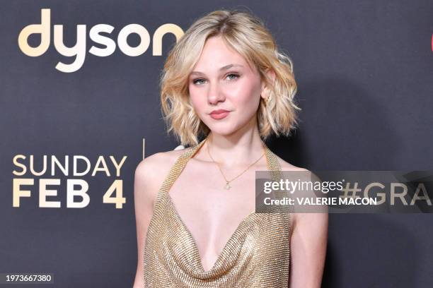 Actress and singer Lily Brooks O'Briant attends the third annual GRAMMYsNextGen Party in Los Angeles on February 2, 2024.