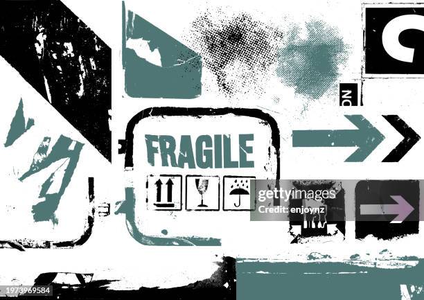 weathered grunge textures and design elements - chevron background pattern stock illustrations